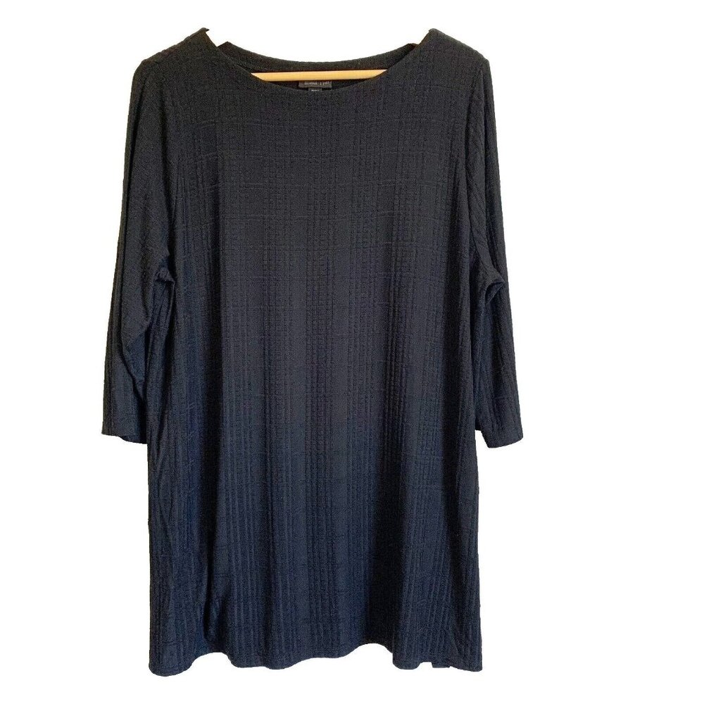 J. Jill Wearever Waffle Knit Tunic Top Women’s XLP Ethical Quiet Luxury Comfort